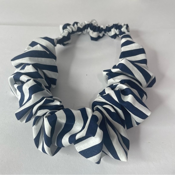 Headband wrap scrunched Women striped elastic - Picture 3 of 8